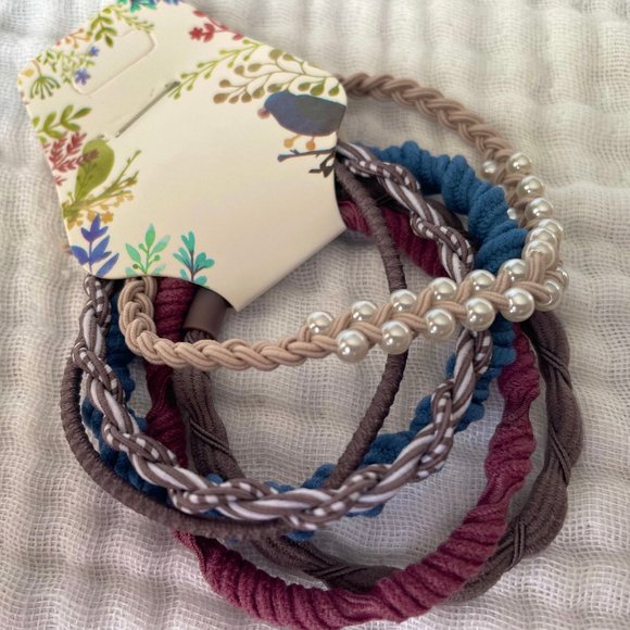 Street Anemone Accessories - New! 5 pack Assorted Friendship Bracelet Hairties